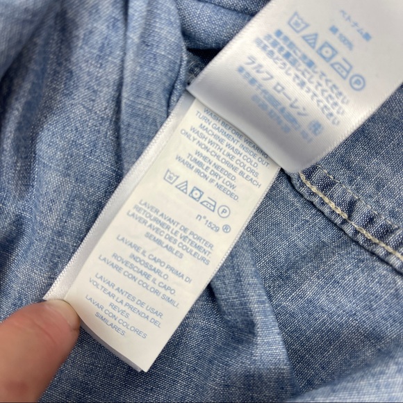 RALPH LAUREN Polo Denim Jean Dress 12 months - Picture 12 of 12